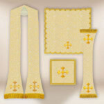 Chasuble brodée romaine Sainte Trinité