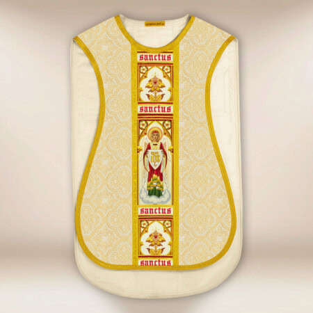 Chasuble brodée romaine Sainte Trinité