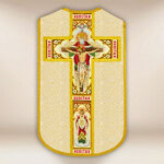 Chasuble brodée romaine Sainte Trinité