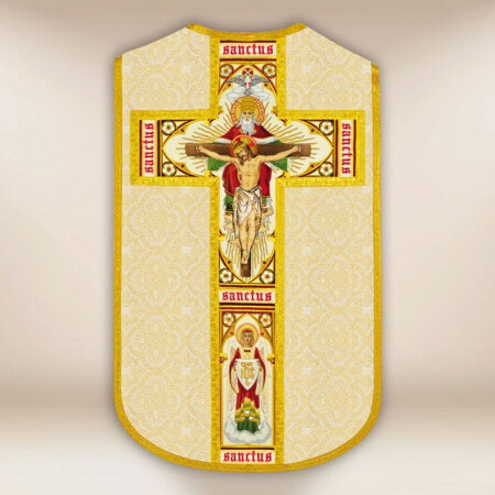 Chasuble brodée romaine Sainte Trinité