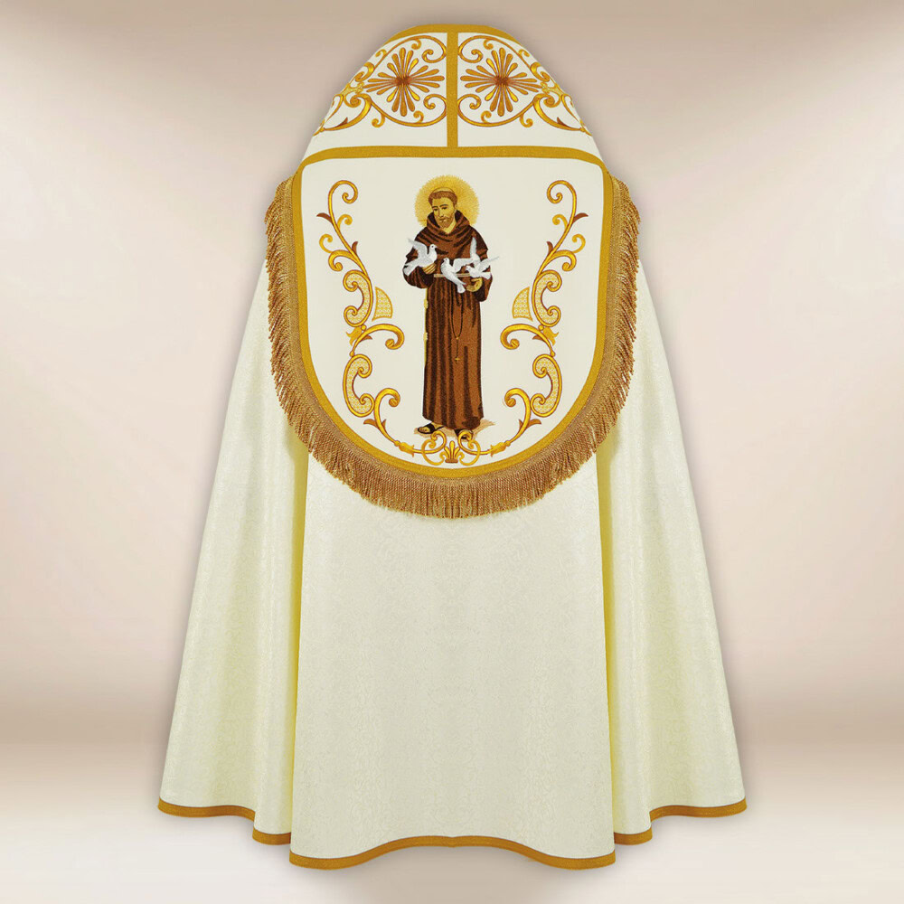 Chape franciscaine brodée
