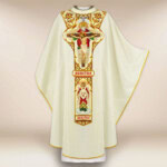 Chasuble liturgique Sainte Trinité brodée