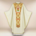 Chasuble liturgique Sainte Trinité brodée