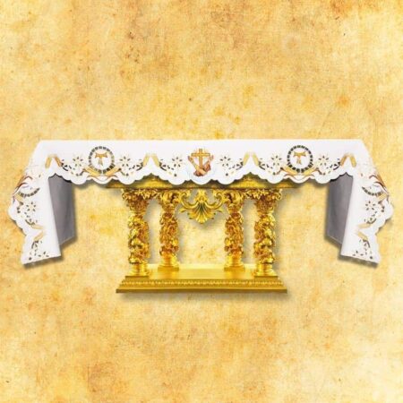 Nappe brodée Franciscain