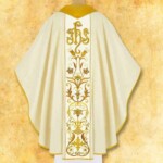 Chasuble brodée IHS