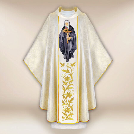 Chasuble brodée Saint Rita