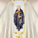 Chasuble brodée Saint Rita
