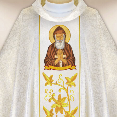 Chasuble brodée Saint Charbel