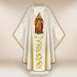 Chasuble brodée Sainte Jadwiga Reine