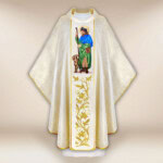Chasuble brodée Saint Roch