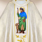 Chasuble brodée Saint Roch