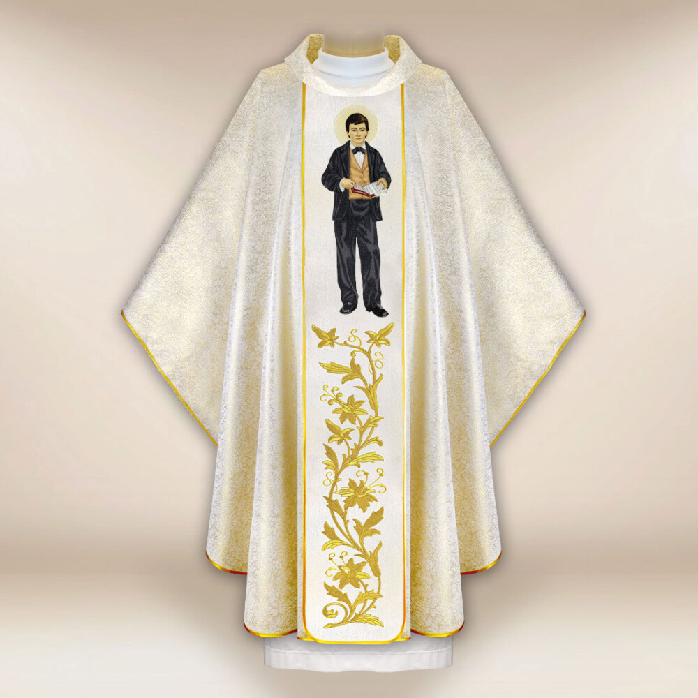 Chasuble brodée Saint Dominique Savio
