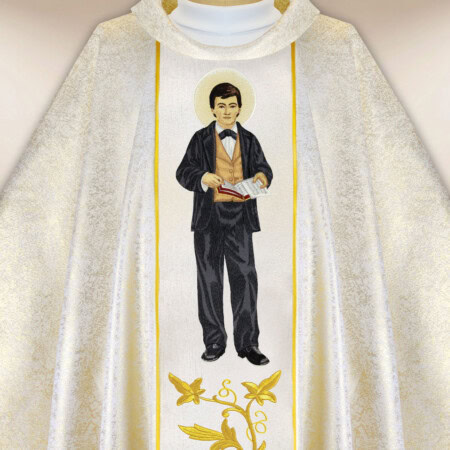 Chasuble brodée Saint Dominique Savio
