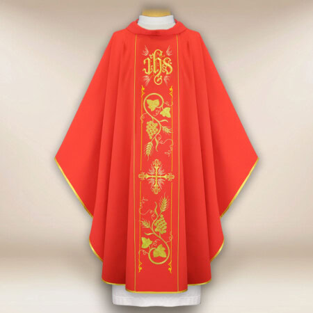 Chasuble avec ceinture brodée