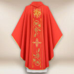 Chasuble avec ceinture brodée