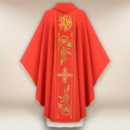 Chasuble avec ceinture brodée