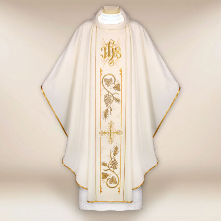 Chasuble avec ceinture brodée