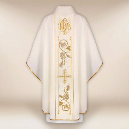 Chasuble avec ceinture brodée