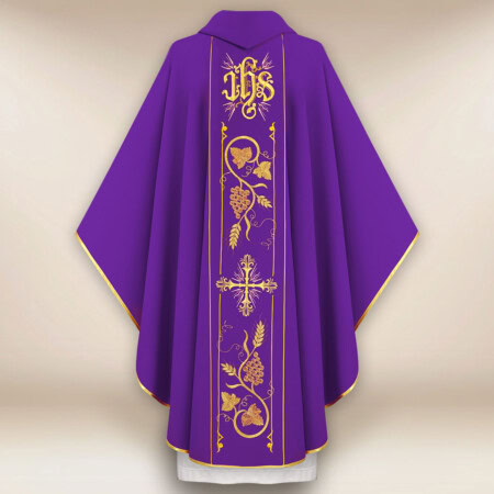 Chasuble avec ceinture brodée