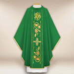 Chasuble avec ceinture brodée