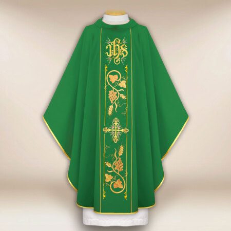 Chasuble avec ceinture brodée