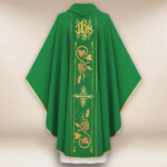 Chasuble avec ceinture brodée