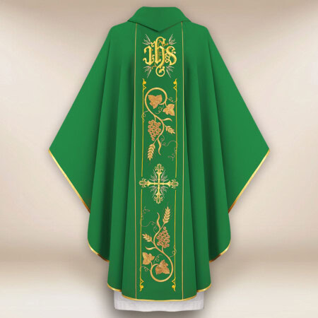 Chasuble avec ceinture brodée