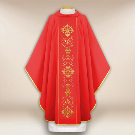 Chasuble avec ceinture brodée