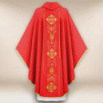 Chasuble avec ceinture brodée