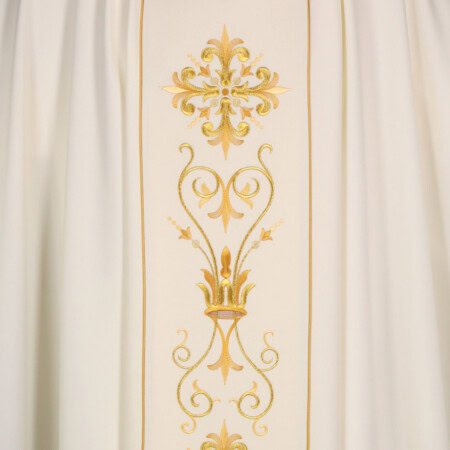 Chasuble avec ceinture brodée