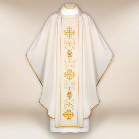 Chasuble avec ceinture brodée