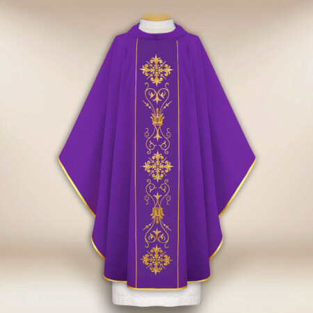 Chasuble avec ceinture brodée