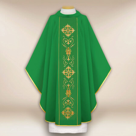 Chasuble avec ceinture brodée