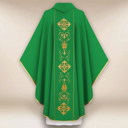 Chasuble avec ceinture brodée