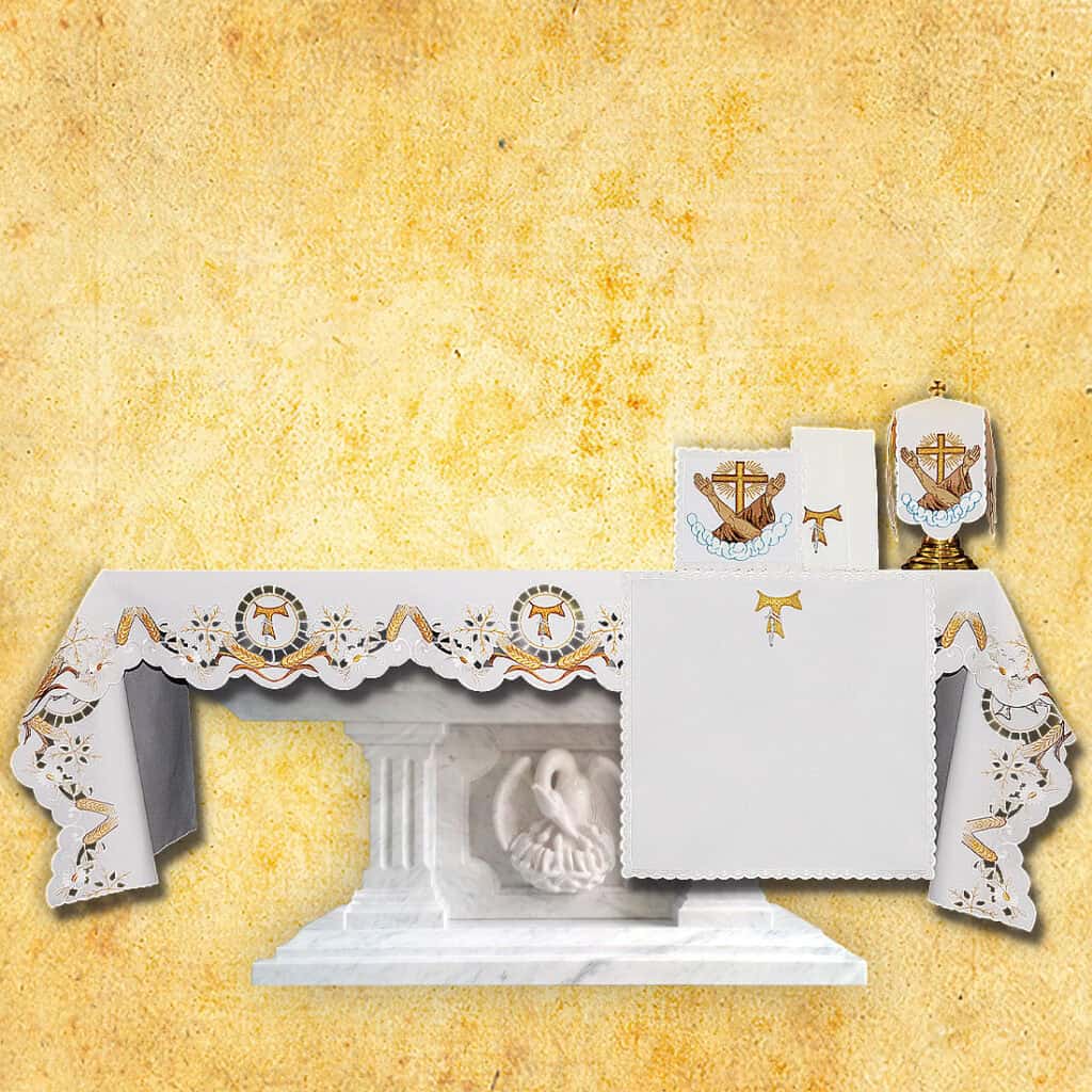 Nappe brodée Franciscain