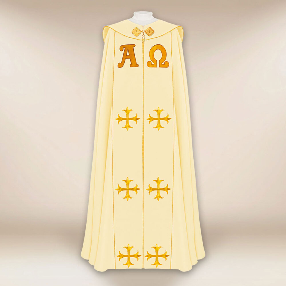 chape liturgique écrue Alfa Omega PX
