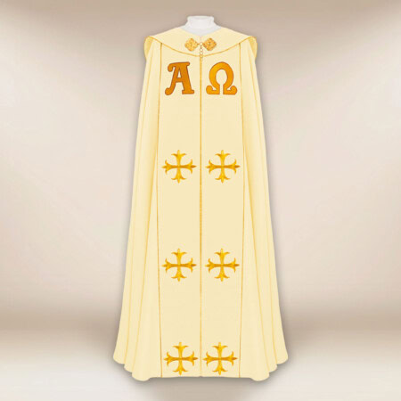 chape liturgique écrue Alfa Omega PX
