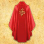 Chasuble brodée IHS