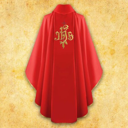 Chasuble brodée IHS