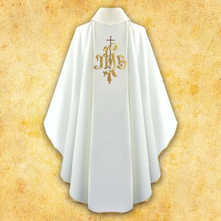 Chasuble brodée IHS