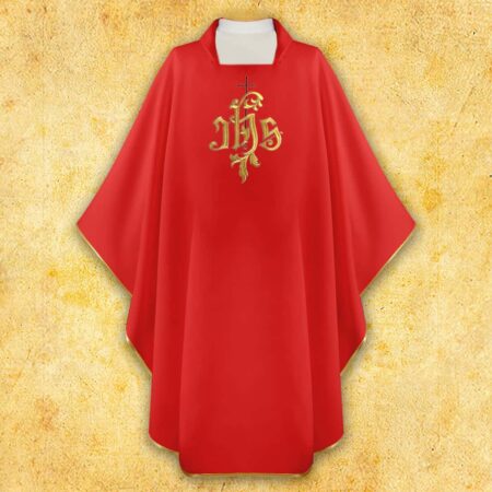 Chasuble brodée IHS