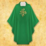Chasuble brodée IHS