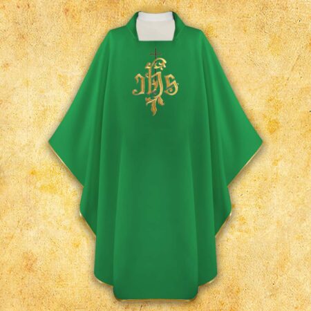Chasuble brodée IHS