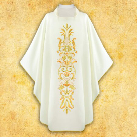 Chasuble brodée Kłosy i Winogrono