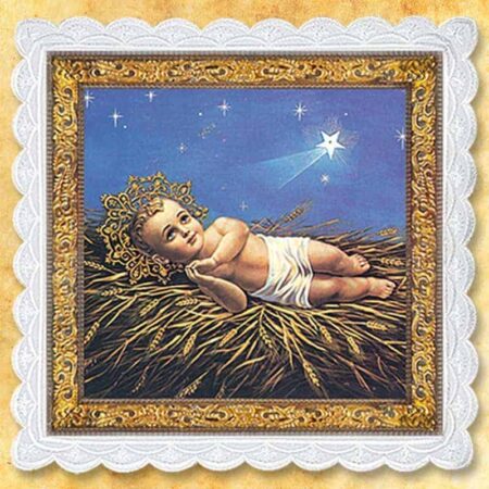 Linge de calice avec le motif de l’Enfant Jésus