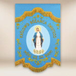 Mini Drapeau Double Face du Rosaire