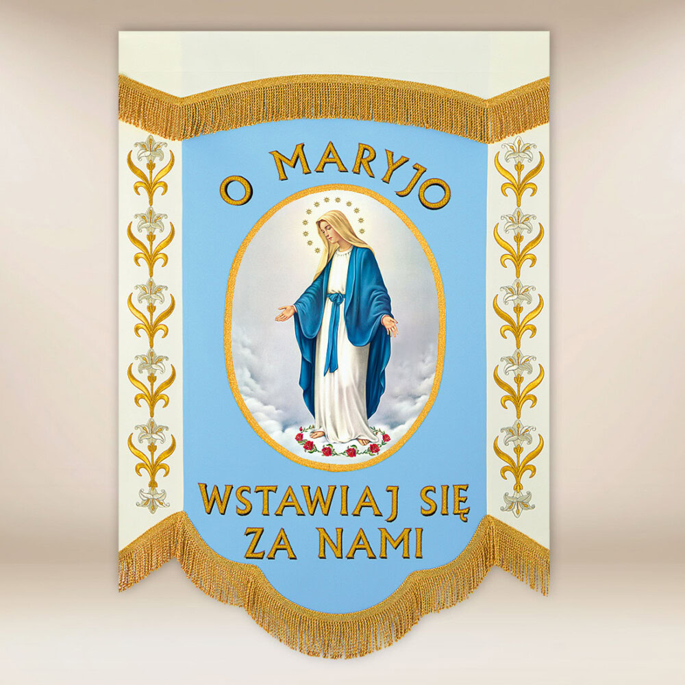 Mini Drapeau Double Face Mère de Dieu