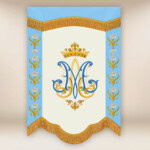 Mini Drapeau Double Face Mère de Dieu