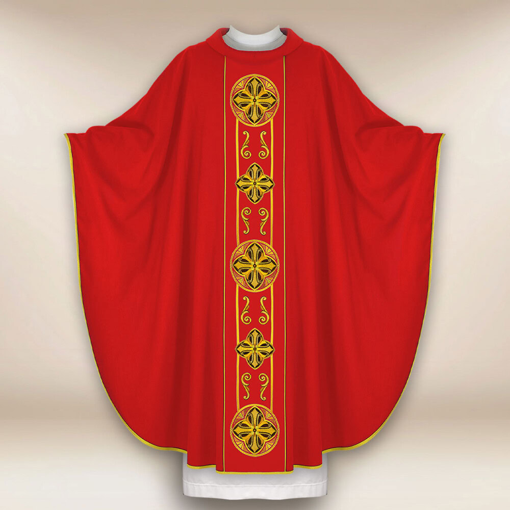 Chasuble avec ceinture brodée