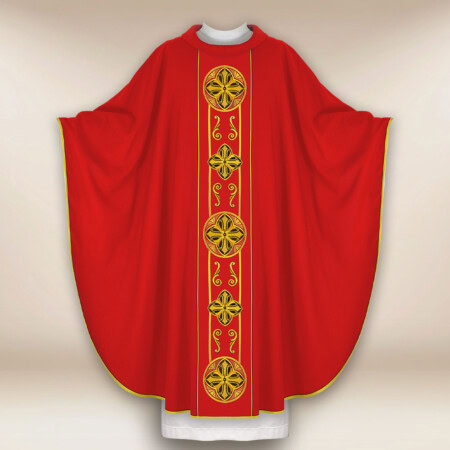Chasuble avec ceinture brodée